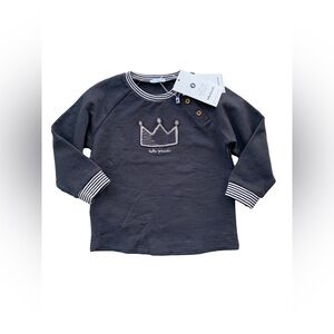Tutto Piccolo NWT Size 3 Crown Embroidered Sweatshirt